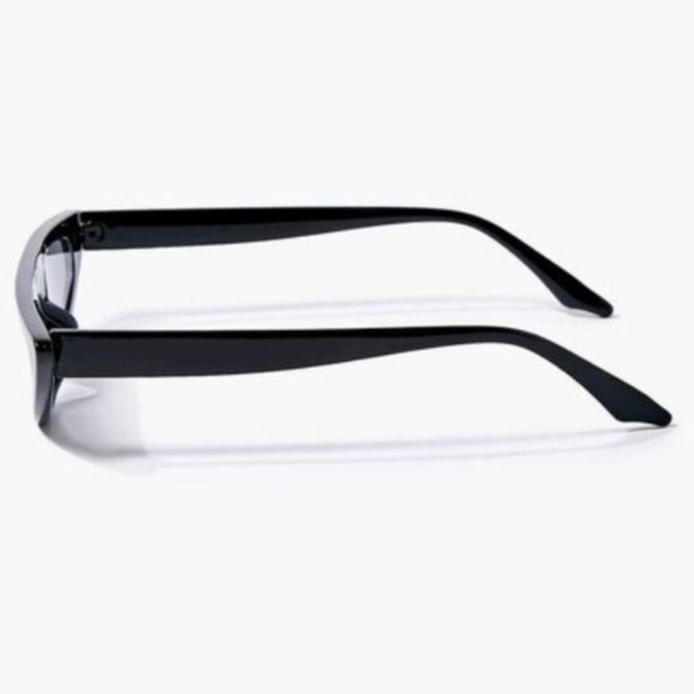 Forever 21 Black Thin Cat Eye Sunglasses - Picture 3 of 4